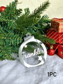 1/3/5 peças Presente de Natal, Decoração de Natal, Enfeites de Natal Personalizados, Decoração de Árvore de Natal Personalizada, Decoração em Madeira/Acrílico, Nomes Cortados a Laser, Bola de Natal, Etiquetas para Presente, Seu Logotipo Multifuncional, Ornamental Requintado, Elegante, Bonito, Vintage Personalizado, Presente Ideal e Único para Ele e Ela Aniversários Dia dos Namorados Dia das Mães Aniversários, Dia dos Pais - Multicolorido - Ver 19