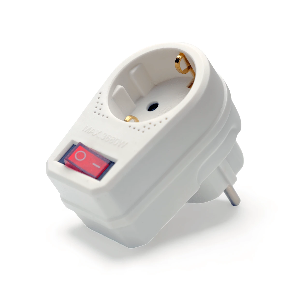 DISTRIBUX Enchufe conmutador regleta base de enchufe con interruptor MAX. 3680W 250V/16A  ✅ Entrega de 1-3 días