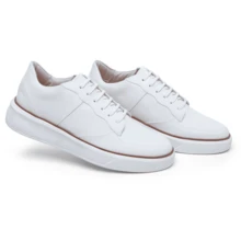 Men's Sport Sneakers, Thin, Modern Man, Ultra Light, Comfortable, White Sole, New Release - trắng - Xem 4