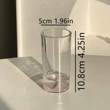 1pc Pink Mountain Base White Wine Glass, Suitable For Cocktail Glass, Glass Cup, Suitable For Home, Bar, Restaurant, Hotel, Creative Cup, Liquor Cup, 100ML - White - View 2