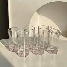 1pc Pink Mountain Base White Wine Glass, Suitable For Cocktail Glass, Glass Cup, Suitable For Home, Bar, Restaurant, Hotel, Creative Cup, Liquor Cup, 100ML - White - View 5