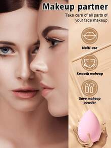 45 piezas Juego de brochas de maquillaje, Juego de herramientas de maquillaje: Incluye 20 brochas de maquillaje - brocha de base, brocha de polvos, brocha de cejas, brocha de colorete, brocha de iluminador, brocha de sombra de ojos, brocha de pestañas, brocha de delineador, brocha de contorno, brocha de detalle, brocha de sombra de nariz, brocha facial + 1 bolsa de maquillaje + 3 esponjas de maquillaje + 5 borlas de polvos + 10 borlas de polvos para la punta de los dedos + 3 mini esponjas de maquillaje + 1 bandeja para limpiar brochas, Adecuado para todo tipo de pieles, Juego de maquillaje esencial para viajes