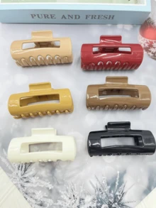 1 Stück/3 Stück/6 Stück einfarbige lässige Silikon Haarklammern, 2025 neue stilvolle Silikon Haarklammern für Weihnachten, Strand, Reise, Party, Urlaub, Schulanfang, süße Haaraccessoires Herbst Winter elegante Haarspange