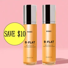 2-Piece KOEC B-FLAT Tummy Tightening Cream Hydrating Moisturizing Body Lotion Nourishing Trace Care Cream Tightens Sagging Skin And Helps Correct Sagging Skin - Ginger - View 1