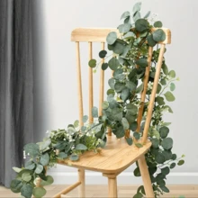 1pc/2pcs/4pcs Eucalyptus Garlands,1 Pack 5.7ft Long Artificial Mixed Eucalyptus Leaves Vine,Greenery Garland Hanging Plants For Farmhouse Table Centerpiece Mantel Wedding Arch Christmas Decor,Room Decor,Home Decor,Kitchen Decor,Wedding Decor,Table Decoration,Centerpieces,Office Decor,Garden Decor,Outdoor Decor