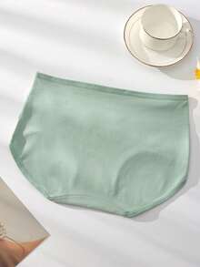 8 件套女式高腰印花棉质氨纶透气低腰内裤，休闲舒适 - 彩色 - 查看 6