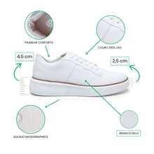 Men's Sport Sneakers, Thin, Modern Man, Ultra Light, Comfortable, White Sole, New Release - trắng - Xem 2
