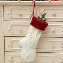 1 pièce Bas de Noël personnalisé de 18 pouces pour la famille, bas de Noël style patchwork 2025 brodé, bas tricoté avec nom, cadeau de Noël, décoration de vacances, décoration d'intérieur