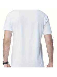Unisex Brazil Football T-Shirt 100% Premium Cotton Custom Shirt National Oversized T-Shirt Streetwear Casual Men's T-Shirts - 白色 - 查看 2