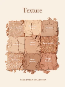 Dasique Eyeshadow Palette, High Pigmentation, Long-Lasting, Easy To Apply, Smooth, Vegan, No Animal Testing, Christmas Gift For Women, Charming Rose Girl Color Charm, Back To School, Wedding Bride Outfit, Summer, Valentine's Day, Vacation - 03 Nude Potion - 查看 7