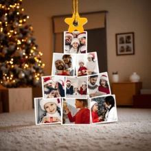 Pohon Natal Foto Keluarga - Ornamen Foto Keluarga yang Dipersonalisasi untuk Dekorasi Kamar Anak Natal - MultiWarna - View 6