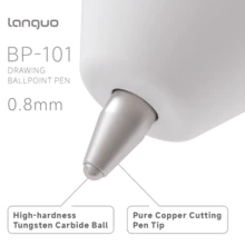 languo 6 pièces, Ensemble de stylos à bille 10 couleurs - Stylo en caoutchouc de style kawaii coloré - Papeterie - Stylo à pression de mode, stylo gel multicolore, stylo à bille de dessin