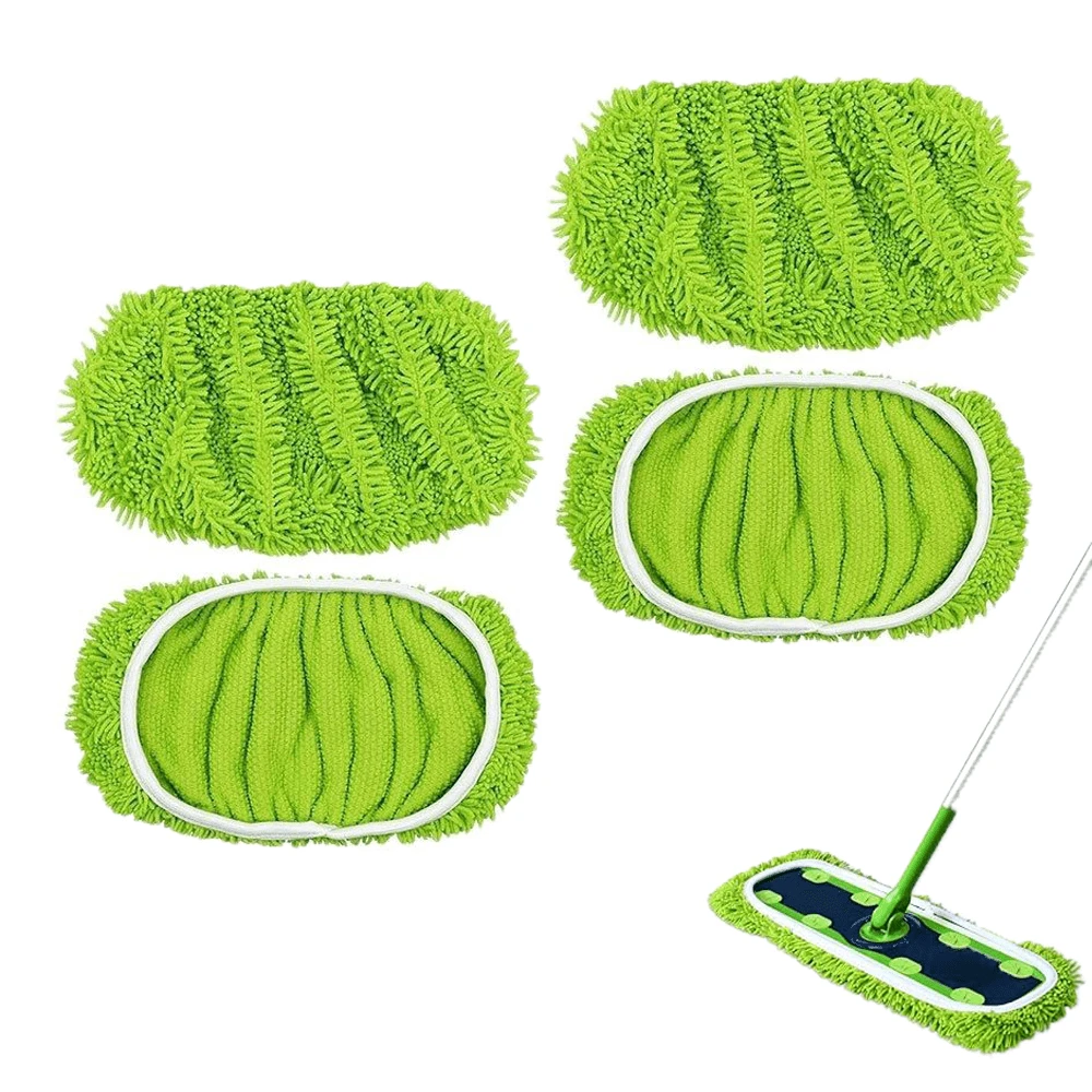 1/2/3/4 piezas (solo cabezal de la fregona) Almohadillas de fregona reutilizables - Se ajusta a la fregona SwifferXL - Almohadilla de microfibra lavable para fregona húmeda/seca resistente - Para la limpieza de pisos de madera dura - Hogar, sala de estar, dormitorio, cocina - Uso durante todo el año