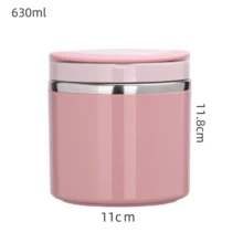 1 pièce Bol à soupe 630 ml/1000 ml, bol de petit-déjeuner, boîte de conserve de soupe portable, bol isotherme pour étudiants, petit boîte-repas, convient pour les étudiants, les travailleurs, les voyages, le camping, les pique-niques en plein air et le stockage de cuisine, cadeau de Noël, cadeau de fête, cadeau d'anniversaire, récipient