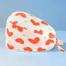 1 peça de boné de trabalho/enfermeira feminino de poliéster com estampa floral e de coração, gola em V, estampa digital, antibacteriano e à prova de poeira, adequado para médicos, enfermeiros, salões de beleza, clínicas veterinárias, empregadas domésticas e trabalhadores de limpeza - Multicolorido - Ver 19