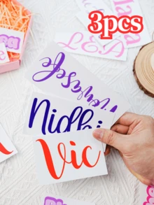 Nhãn dán tên tùy chỉnh, thích hợp cho cốc thủy tinh, hộp quà hoặc sử dụng khác | Nhãn vinyl cá nhân hóa, thích hợp cho thiệp mời phù dâu, quà tặng văn phòng và Ngày Valentine, quà tặng Ngày của Cha, nhãn dán tường. - Nhiều màu - Xem 9