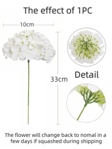 Nejlue Artificial Flowers/Plants1111 Home & Living 5 piezas de flores artificiales de hortensia con tallos - Ramo de hortensias artificiales con aspecto real de seda para ramos de boda DIY, decoración de fiestas nupciales, arreglos para el hogar y la oficina (sala de estar, cocina, jardín, hotel), ideas de regalo para el Día de la Madre, cumpleaños y San Valentín, decoración de habitaciones, decoración del hogar, decoración de otoño, decoración de dormitorios, decoración de Halloween, decoraciones de boda