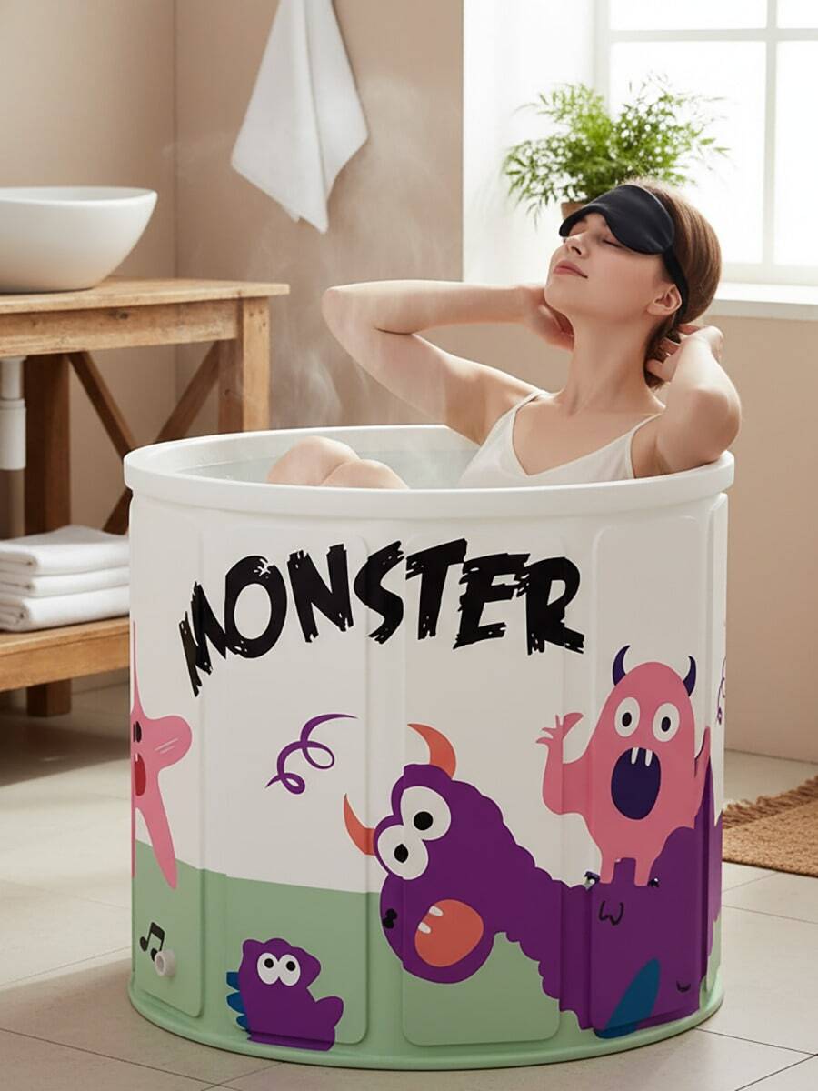 1 pièce Baignoire pliable best-seller, baignoire portable, baignoire autoportante pliable facilement - Aucune installation requise, isolation thermique, convient pour la salle de bain, l'hôtel, le bain d'eau chaude, le bain d'eau froide, rangement pratique