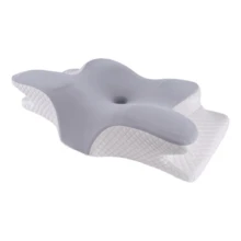 Butterfly Pillow Slow Recovery Memory Cotton Neck - Màu Xám nhạt - Xem 10