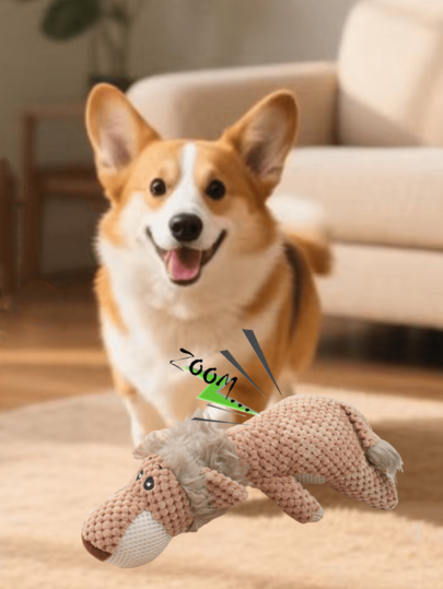 1 peça de boneca de pelúcia nova para cachorro, boneca de mastigar macia e barulhenta, boneca de suprimentos para animais de estimação, apenas para uso de animais de estimação