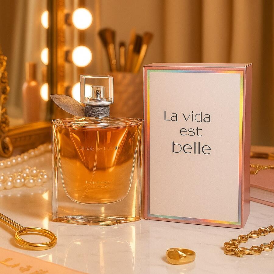 Perfume para Dama la Vida es Bella Con Aroma Floral y Frutal, Flor de Naranjo y Flores Blancas. - Rosa Coral 30 ml - Ver 1