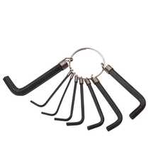 10件套六角扳手套装，坚固耐用的钢结构，通用维修工具套装，适用于家庭和汽车维护 - 彩色 - 查看 5