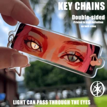 Llaveros acrílicos KATSEYE, productos de mercancía para fans de KPOP, diseño de ojo translúcido, se pueden usar como adornos de bolso, decoraciones de llavero, artículos de fans de conciertos, regalos pequeños y exquisitos para amigos fans