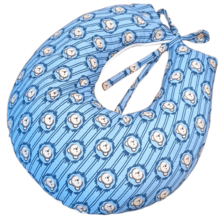 Nursing Pillow Cover Refill Model In Printed Fabric - Blue Bear - View 5
