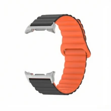三条装 Galaxy Watch 8 链式磁吸硅胶表带，兼容三星 Galaxy Watch 8 40mm/44mm/Galaxy Watch 8 Classic 46mm，男女通用柔软硅胶磁吸替换表带 - 彩色 - 查看 12