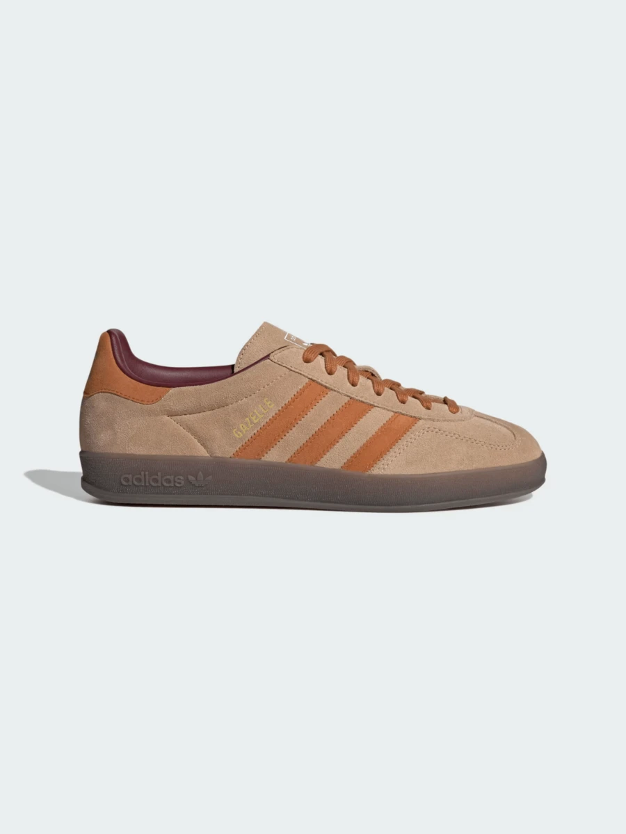 Adidas Originals Adidas Gazelle Indoor Fall Sneaker, Classic Shoe For Daily And Casual Wear, OG Sneaker Style Unisex, Timeless Three-Stripe, Skate Outfit Ideas, JH5412 - 淺棕色/橙色 - 查看 1