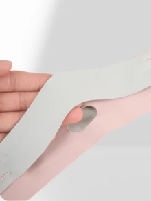 1 件 V 型下巴带 - 面部提升绷带、睡眠面罩、弹性固定带、瘦脸、便携式瑜伽面部肌肉带，适合白天和夜间使用