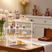 Đế đựng bánh cupcake bằng acrylic, Đế đựng bánh cupcake bằng acrylic, Đế đựng bánh cupcake và trưng bày món tráng miệng nhiều tầng, Thích hợp cho tiệc tùng, Ngày quốc khánh Ả Rập Xê Út, Đám cưới, Sinh nhật - Nhiều màu - Xem 3