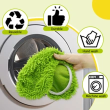 1/2/3/4 piezas (solo cabezal de la fregona) Almohadillas de fregona reutilizables - Se ajusta a la fregona SwifferXL - Almohadilla de microfibra lavable para fregona húmeda/seca resistente - Para la limpieza de pisos de madera dura - Hogar, sala de estar, dormitorio, cocina - Uso durante todo el año