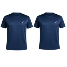 Men's Dry Fit T-Shirt Kit - Casual - Training - Gym - Sports - Exercises - Running - 2 Xanh nước biển - Xem 1