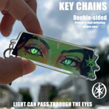 Llaveros acrílicos KATSEYE, productos de mercancía para fans de KPOP, diseño de ojo translúcido, se pueden usar como adornos de bolso, decoraciones de llavero, artículos de fans de conciertos, regalos pequeños y exquisitos para amigos fans