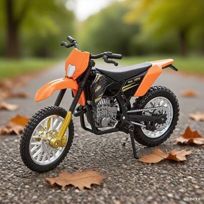 1 pieza Modelo de motocicleta de juguete de aleación de moto de cross KTM a escala 1:18, regalo ideal para hombres, cumpleaños, vacaciones, Navidad, vehículo de colección