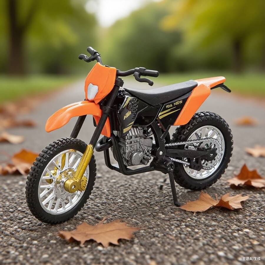 1pc 1:18 Scale KTM Dirt Bike Alloy Motorcycle Model Toy, Ideal Gift For Men, Birthday, Holiday, Christmas, Collectible Toy Vehicle Model