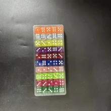 10/30/50/100 件 6 面透明彩色圆边亚克力骰子套装，14 毫米，适用于游戏、派对、节日礼物，10 种不同颜色，适用于棋盘游戏、节日、桌面角色扮演游戏、派对娱乐和数学工具，适合 14 岁以上