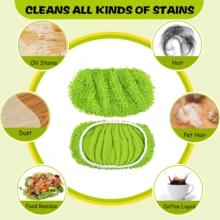 1/2/3/4 piezas (solo cabezal de la fregona) Almohadillas de fregona reutilizables - Se ajusta a la fregona SwifferXL - Almohadilla de microfibra lavable para fregona húmeda/seca resistente - Para la limpieza de pisos de madera dura - Hogar, sala de estar, dormitorio, cocina - Uso durante todo el año