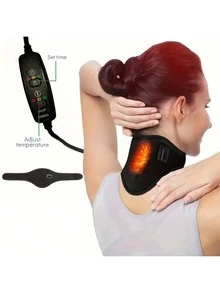 1pc USB Powered Neck Fatigue Relief Heating Pad, 3 Temperature Settings, Ergonomic Design, Neck Massager, Neck Stretcher, Neck Warmer, Portable Arm/Leg/Neck Electric Heating Pad, Fast Heating, Birthday/Valentine's Day/Mother's Day Gift