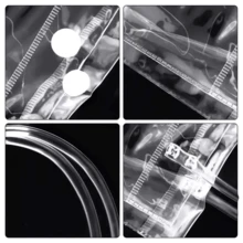 Reusable PVC Plastic Gift Bags, 10 Pack - Clear - View 6