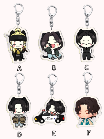 قلادة كرتونية أكريلية بتصميم الكي بوب من قطعة واحدة، تتضمن إكسسوارات للحقيبة والمجوهرات المضحكة والهدايا للمعجبين. مناسبة للأصدقاء والصديقات وأفراد العائلة والمعلمين وهدايا الحفلات وديكور هواتف الأرمي. إكسسوارات السيارة والحقيبة والحقيبة المدرسية