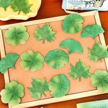 Creative Simulation Leaf Portable Sticky Notes, 30 Pieces Per Book, For Reminders And Messages. You Can Choose From Cute Maple Leaf/Ginkgo Four-Leaf Clover Lotus Designs