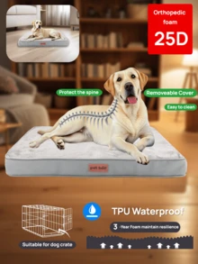 1 chiếc đệm nằm cho thú cưng bằng mút hoạt tính với lớp đệm mút bên trong và vỏ lông ngắn mềm mại có thể tháo rời và giặt được. Đệm nằm cho chó chống thấm nước, có chức năng chỉnh hình, thích hợp cho chuồng, đáy chống trượt, dành cho chó mèo cỡ lớn, cỡ trung bình và nhỏ, sử dụng được trong mọi mùa. - Màu Xám nhạt - Xem 8