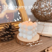 1 Bubble Candle, Beautiful Bliss Bubble Candle - Decorative 5.2oz Wax Aromatherapy, Fragrance, Cute Nordic Pastry, Large Decorative Shape Candle For Home Decoration And Gifts, Available In Color, Fragrance, Size Options