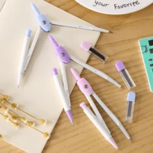 Back To School Compass 2 Pieces Set,Student Geometry Drawing Tools, MathClass Gift Set Supplies - Multicolor - View 3