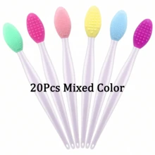 5/10 piezas Cepillo exfoliante de labios de doble cara de silicona mini, para hombres y mujeres, regalos - Multicolor - Ver 22