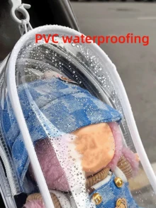 1个透明展示袋，适用于娃娃，方形盲盒挂袋，单包装，1个透明展示袋，适用于娃娃，方形盲盒挂袋，具有防水防尘多功能功能，非常适合存放娃娃和小配件，非常适合携带娃娃，适合作为生日、圣诞节、派对礼物。