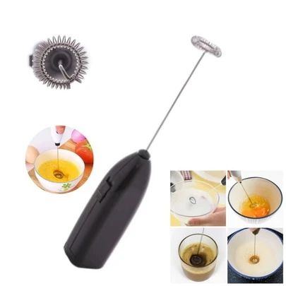 Mini Misturador Batedor Mixer Elétrico Para Claras de Ovos Leite Café Cores Sortidas Utensílios de Cozinha Pilha - envio imediato
