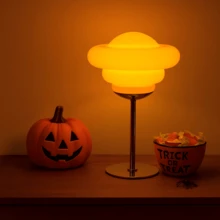 Nordic Glass Bedside Lamp USB Powered 3 Color Ambient Table Light Bedroom Home Decor Gift